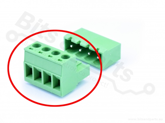 Pluggable terminal 4-pin female - Dinkle 5ESDV